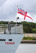 Maritime - HMS Tamar White ensign